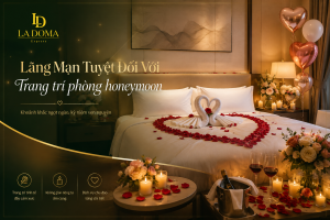 Dịch vụ trang trí phòng theo yêu cầu lãng mạn lãng tuyệt đối tại La Doma Hotels