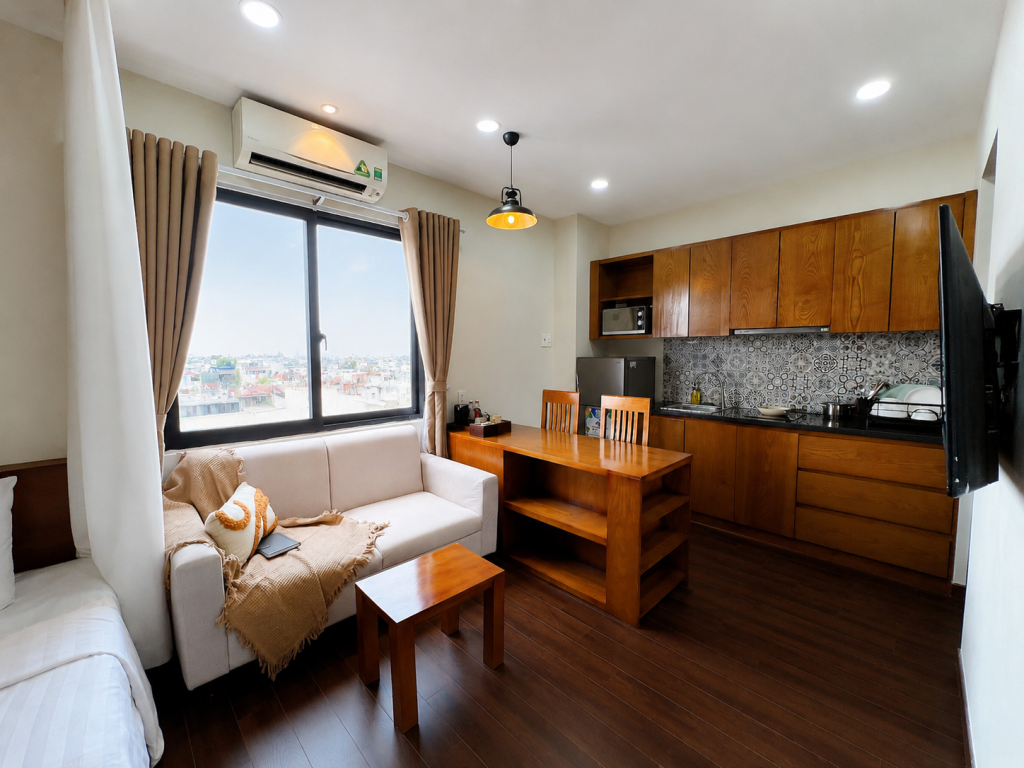 Deluxe One-Bedroom Apartment with City View