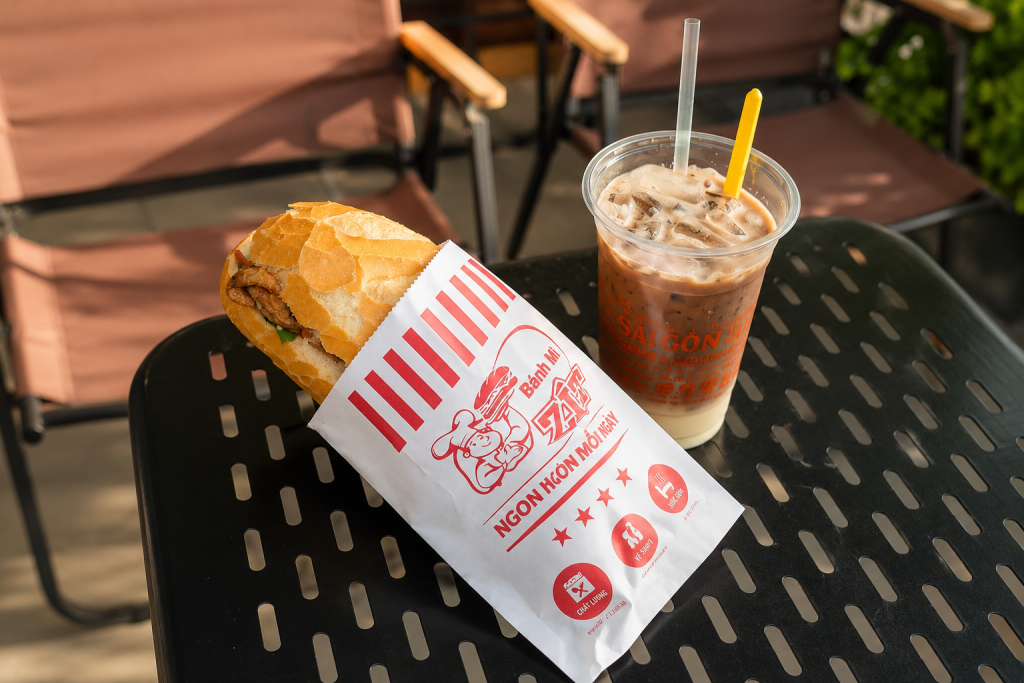 banh mi cha ca va cacao da gan san bay tan son nhat