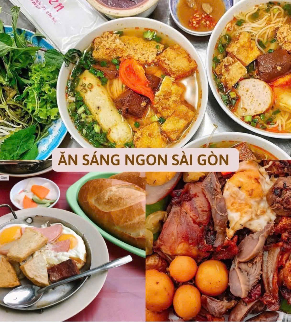 Quán ăn sáng ngon Sài Gòn chất lượng và nổi tiếng